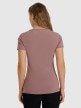 mini: Damski t-shirt bez nadruku 4F 4FWAW25TTSHF2972 - beżowy (3)