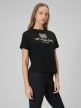 mini: Damski t-shirt boxy z nadrukiem 4F 4FWSS26TTSHF2738 - czarny (3)