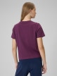 mini: Damski t-shirt boxy z nadrukiem 4F 4FWSS26TTSHF2738 - burgundowy (6)