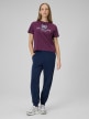 mini: Damski t-shirt boxy z nadrukiem 4F 4FWSS26TTSHF2738 - burgundowy (2)
