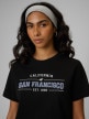 mini: Damski t-shirt boxy z nadrukiem 4F 4FWSS26TTSHF2739 - czarny (3)