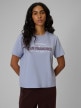 mini: Damski t-shirt boxy z nadrukiem 4F 4FWSS26TTSHF2739 - niebieski (4)