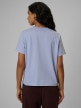 mini: Damski t-shirt boxy z nadrukiem 4F 4FWSS26TTSHF2739 - niebieski (3)