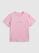 mini: Damski t-shirt boxy z nadrukiem 4F 4FWSS26TTSHF2743 - różowy (7)