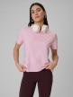 4F Damski tshirt boxy z nadrukiem 4F 4FWSS26TTSHF2743  różowy Różowy