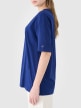 mini: Damski t-shirt oversize 4F 4FRSS25TTSHF2694 - granatowy (5)