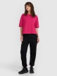 mini: Damski t-shirt oversize 4F 4FWAW25TTSHF2350 - różowy (2)