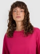 mini: Damski t-shirt oversize 4F 4FWAW25TTSHF2350 - różowy (3)