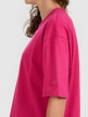 mini: Damski t-shirt oversize 4F 4FWAW25TTSHF2350 - różowy (4)