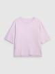 mini: Damski t-shirt oversize 4F 4FWAW25TTSHF2350 - fioletowy (5)