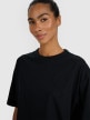 mini: Damski t-shirt oversize z nadrukiem 4F 4FRSS25TTSHF2979 - czarny (9)