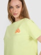 mini: Damski t-shirt oversize z nadrukiem 4F 4FRSS25TTSHF3160 - żółty (3)