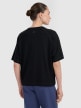 mini: Damski t-shirt oversize z nadrukiem 4F 4FWAW25TTSHF2323 - czarny (5)