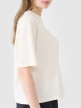 mini: Damski t-shirt oversize z nadrukiem 4F 4FWSS25TTSHF1996 - biały (5)