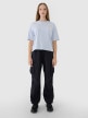mini: Damski t-shirt oversize z nadrukiem 4F 4FWSS25TTSHF1996 - niebieski (5)