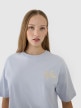 mini: Damski t-shirt oversize z nadrukiem 4F 4FWSS25TTSHF1996 - niebieski (2)