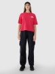 mini: Damski t-shirt oversize z nadrukiem 4F 4FWSS25TTSHF1996 - różowy (5)