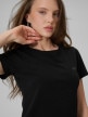 mini: Damski t-shirt slim 4F 4FRSS26TTSHF3628 - czarny (3)