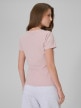 mini: Damski t-shirt slim 4F 4FRSS26TTSHF3628 - różowy (4)