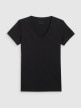 mini: Damski t-shirt slim basic 4F 4FWAW25TTSHF2969 - czarny (7)