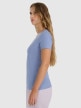 mini: Damski t-shirt slim basic 4F 4FWAW25TTSHF2969 - niebieski (3)