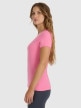 mini: Damski t-shirt slim basic 4F 4FWAW25TTSHF2969 - różowy (3)