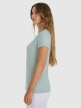 mini: Damski t-shirt slim basic 4F 4FWAW25TTSHF2969 - zielony (3)