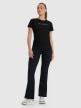 mini: Damski t-shirt z nadrukiem 4F 4FRAW25TTSHF3228 - czarny (2)