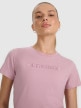 mini: Damski t-shirt z nadrukiem 4F 4FRAW25TTSHF3228 - różowy (4)