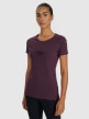 mini: Damski t-shirt z nadrukiem 4F 4FRSS25TTSHF2978 - fioletowy (7)