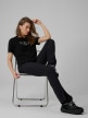 mini: Damski t-shirt z nadrukiem 4F 4FRSS26TTSHF3447 - czarny (2)