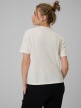 mini: Damski t-shirt z nadrukiem 4F 4FRSS26TTSHF3447 - kremowy (6)
