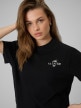 mini: Damski t-shirt z nadrukiem 4F 4FRSS26TTSHF3449 - czarny (4)