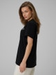 mini: Damski t-shirt z nadrukiem 4F 4FRSS26TTSHF3449 - czarny (3)