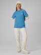 mini: Damski t-shirt z nadrukiem 4F 4FRSS26TTSHF3449 - niebieski (2)