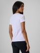 mini: Damski t-shirt z nadrukiem 4F 4FRSS26TTSHF3800 - biały (4)