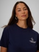 mini: Damski t-shirt z nadrukiem 4F 4FRSS26TTSHF4021 - granatowy (4)