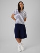 mini: Damski t-shirt w paski 4F 4FRSS26TTSHF4023 - biały (2)