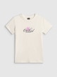 mini: Damski t-shirt z nadrukiem 4F 4FRSS26TTSHF4028 - biały (5)