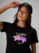mini: Damski t-shirt z nadrukiem 4F 4FRSS26TTSHF4028 - czarny (3)