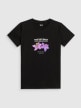 mini: Damski t-shirt z nadrukiem 4F 4FRSS26TTSHF4028 - czarny (5)