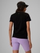 mini: Damski t-shirt z nadrukiem 4F 4FRSS26TTSHF4028 - czarny (4)