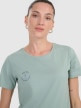 mini: Damski t-shirt z nadrukiem 4F 4FWAW25TTSHF2713 - zielony (3)