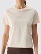 mini: Damski t-shirt z nadrukiem 4F 4FWSS24TTSHF1354 - żółty (6)