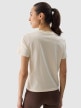mini: Damski t-shirt z nadrukiem 4F 4FWSS24TTSHF1354 - żółty (4)
