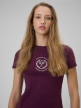 mini: Damski t-shirt z nadrukiem 4F 4FWSS26TTSHF2723 - fioletowy (4)