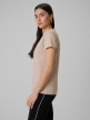 mini: Damski t-shirt z nadrukiem 4F 4FWSS26TTSHF2724 - beżowy (3)