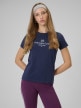 mini: Damski t-shirt z nadrukiem 4F 4FWSS26TTSHF2724 - granatowy (1)