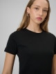mini: Damski t-shirt z nadrukiem 4F 4FWSS26TTSHF2725 - czarny (4)