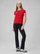 mini: Damski t-shirt z nadrukiem 4F 4FWSS26TTSHF2725 - czerwony (5)